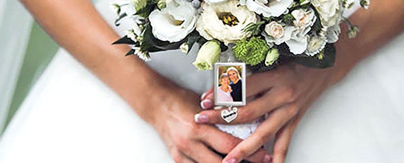 Wedding bouquet sale photo charms